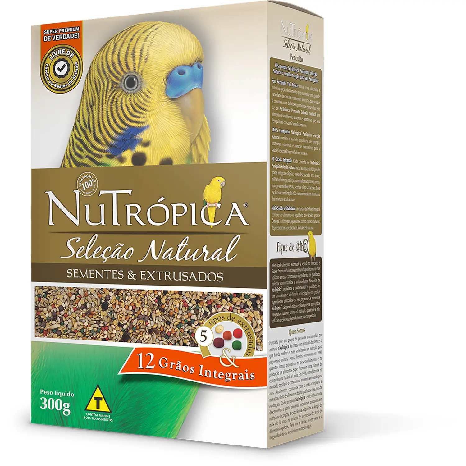 Ração Nutrópica Seleção Natural Periquito